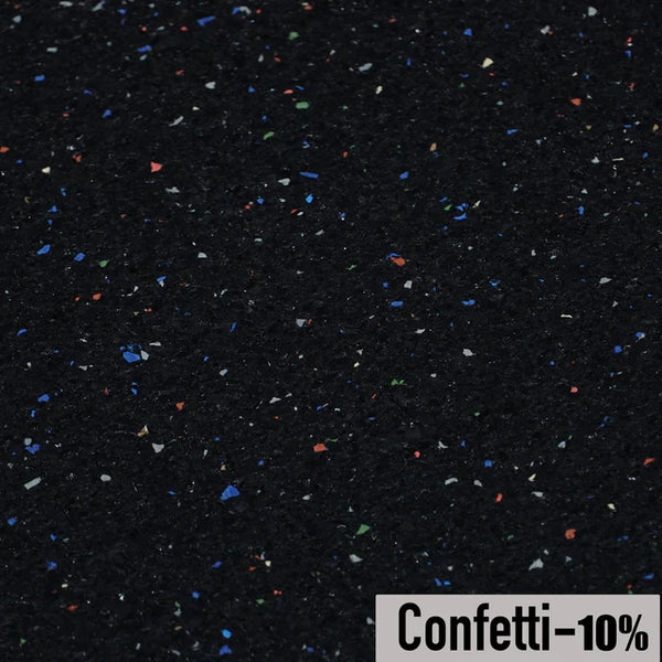 8mm Acoustic Rubber Underlayment Confetti 4'x25' 8mm