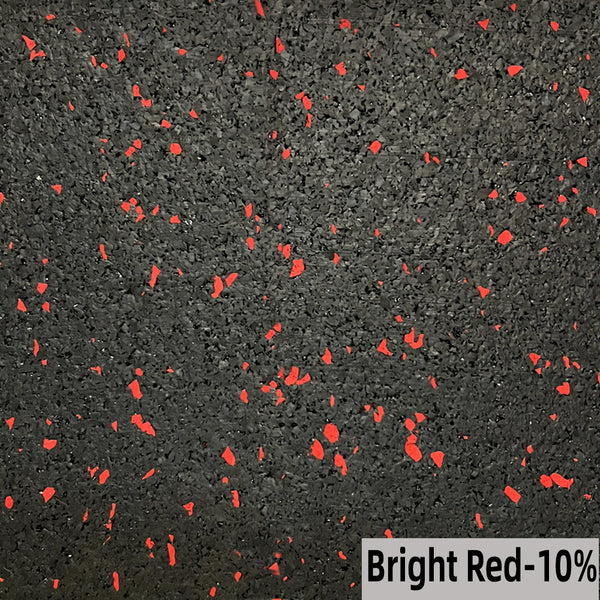 8mm Acculok Interlocking Rubber Tiles BRIGHT RED 24"x24" CENTER