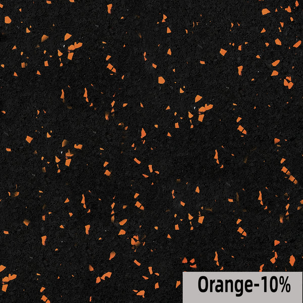 8mm Acculok Interlocking Rubber Tiles ORANGE 24"x24" CENTER
