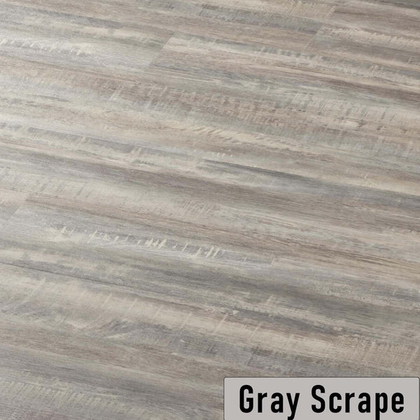 Tacky Back Planks Gray Scrape 7.25"x48" 4mm