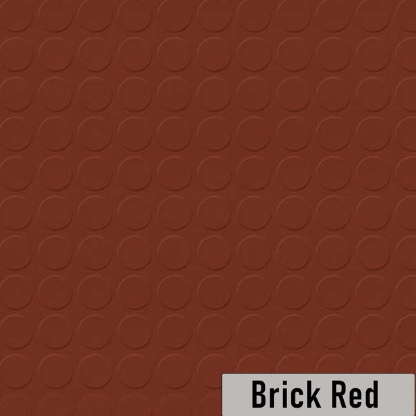Hidden Seal Stud Tiles Brick Red 17.68"x17.68" 6.5mm