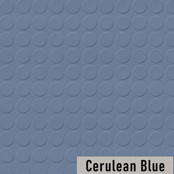 Hidden Seal Stud Tiles Cerulean Blue 17.68"x17.68" 6.5mm