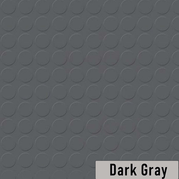 Hidden Seal Stud Tiles Dark Gray 17.68"x17.68" 6.5mm