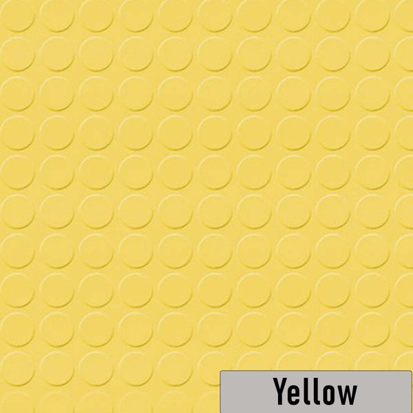 Hidden Seal Stud Tiles Yellow 17.68"x17.68" 6.5mm