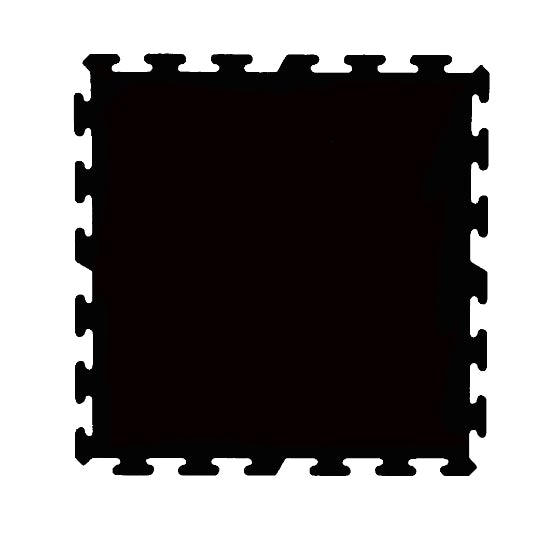 1/4" Resilient Interlocking Rubber Tiles